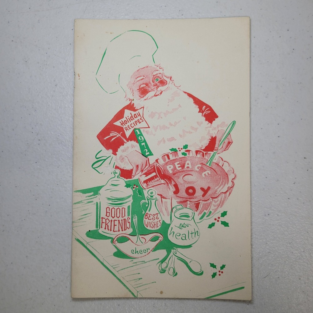 VTG‎ 1972 Holiday Recipes Michigan Consolidated Gas Company Christmas Cookbook